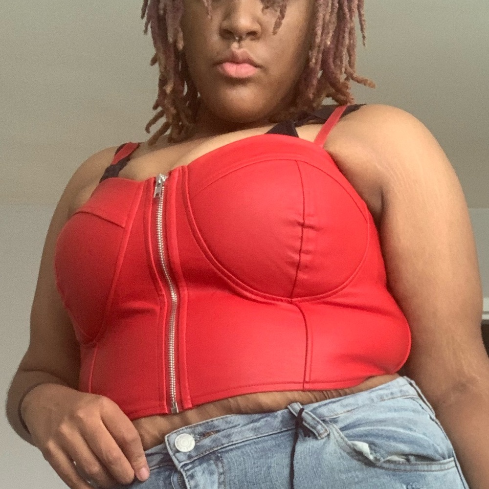 Red camisole